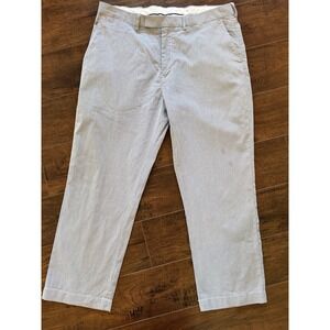 Polo Golf Ralph Lauren Striped Cotton Golf Pants Men's 38x30 Navy Cream Straight